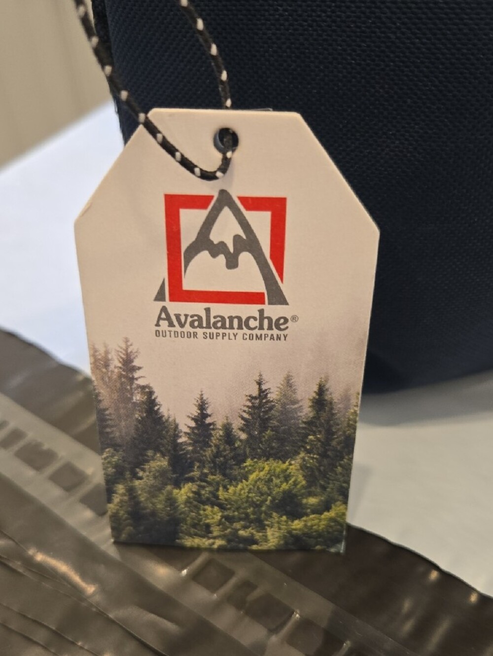 Dark blue Avalanche accessory or travel zip pouch featuring a branded. blue0463